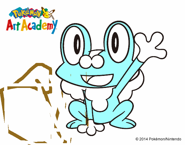 Froakie saludando