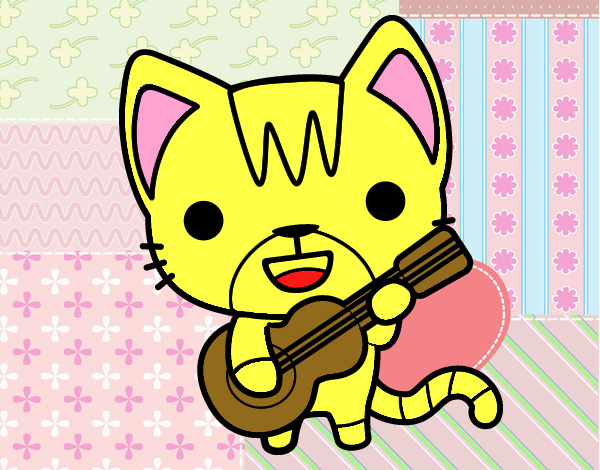 Gato guitarrista