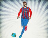 Gerard Piqué en el campo