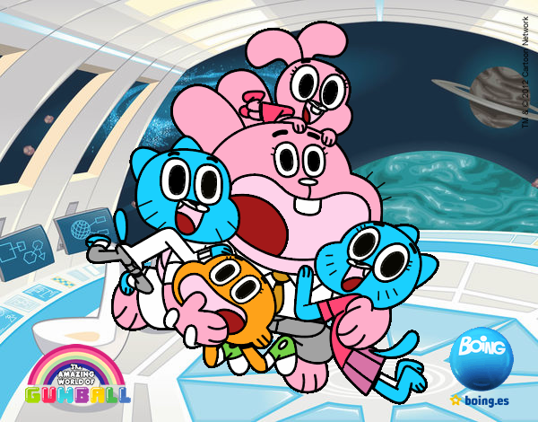 Gumball y amigos contentos