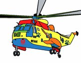 Dibujo Helicóptero al rescate pintado por ganny