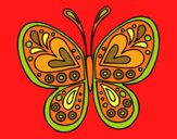Dibujo Mandala mariposa pintado por ch6199