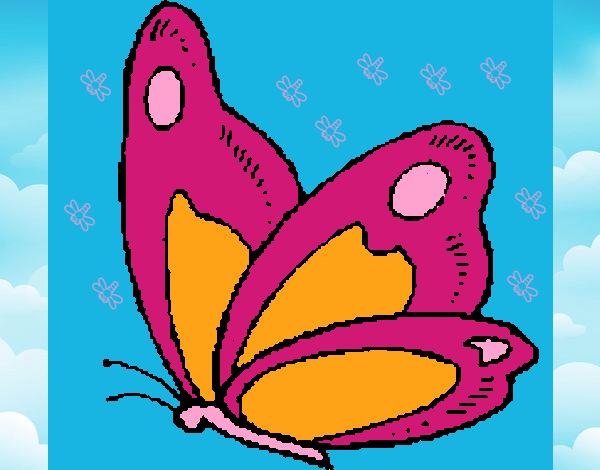 Dibujo Mariposa 14 pintado por dianita12