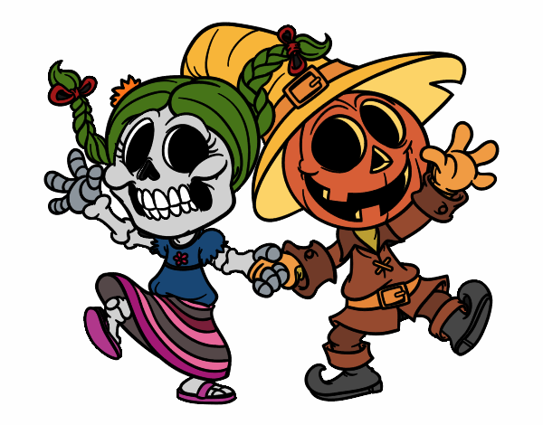 Miércoles y Jack-o-lantern