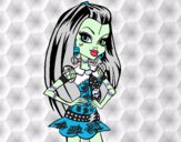 Dibujo Monster High Frankie Stein pintado por Crisbebi