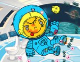 Dibujo Niño astronauta pintado por KateVC