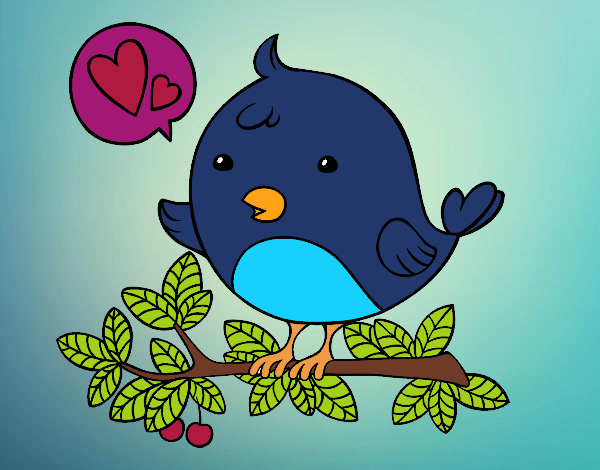 Dibujo Pájaro de Twitter pintado por dianita12