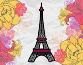 Dibujo Torre Eiffel pintado por AitanaPR