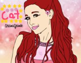 Dibujo Ariana Grande con collar pintado por BFFLOVE
