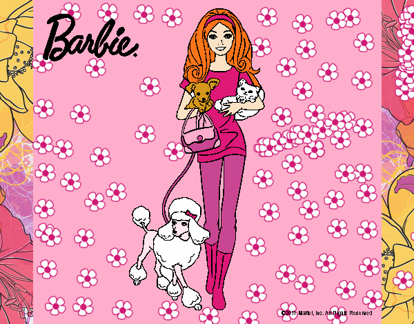 Barbie con sus mascotas