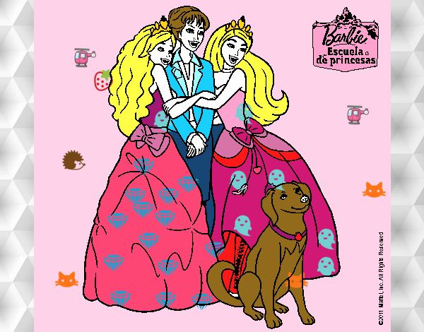 Barbie feliz, es princesa