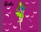 Dibujo Barbie informal pintado por queyla