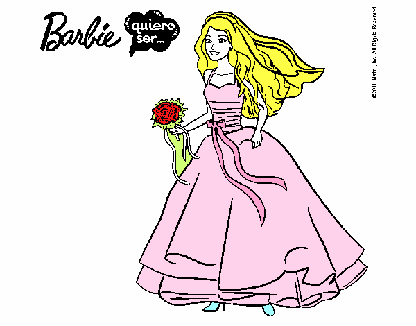 Barbie vestida de novia