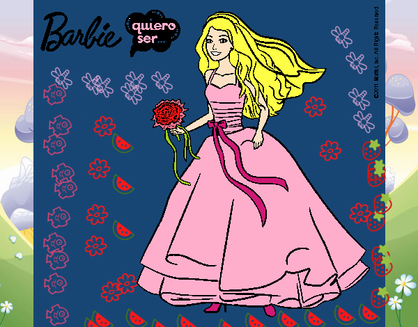 Barbie vestida de novia