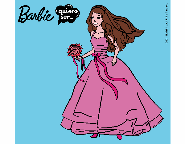 Barbie vestida de novia