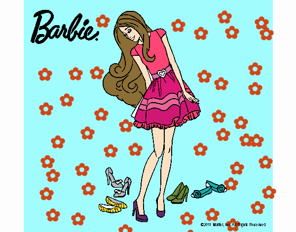 Barbie y su colección de zapatos