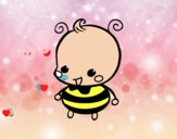 Dibujo Bebé abeja pintado por randelis