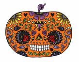 Calabaza del día de los muertos 