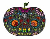 Calabaza del día de los muertos 