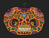 Calabaza del día de los muertos 