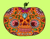 Calabaza del día de los muertos 