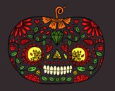 Calabaza del día de los muertos 