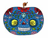 Calabaza del día de los muertos 