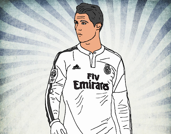  Dibujo de Cristiano Ronaldo pintado por en Dibujos.net el día