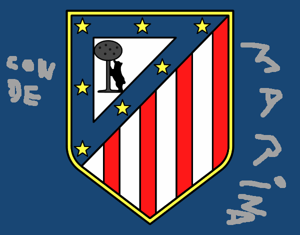 Dibujo De Escudo Del Club Atlético De Madrid Pintado Por En El Día 07 11 15 A Las 16 8415