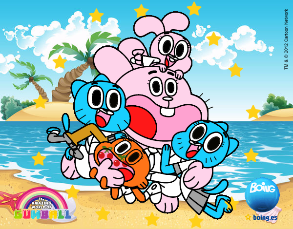 Gumball y amigos contentos