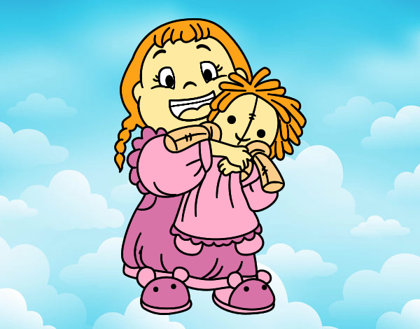 Niña con su muñeca