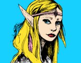 Dibujo Princesa elfo pintado por Lara_R5