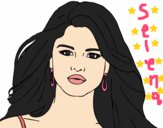 Dibujo Selena Gomez primer plano pintado por BFFLOVE