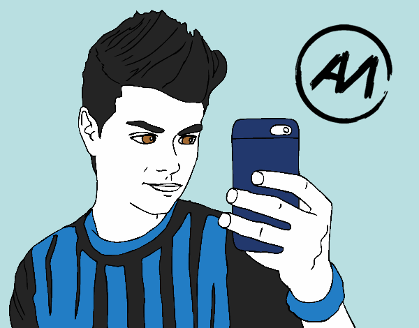 dibujo pintado por abrahamers jenii XD