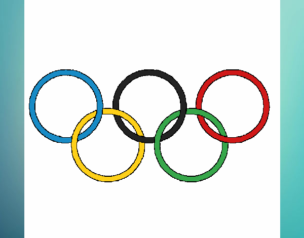Dibujo Anillas de los juegos olimpícos pintado por aular 