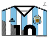 Dibujo Camiseta del mundial de fútbol 2014 de Argentina pintado por Francysnar