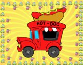 Food truck de perritos calientes