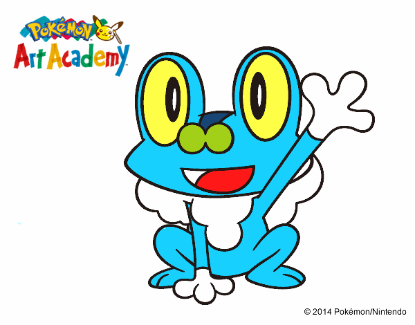 Froakie saludando