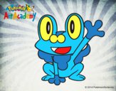 Froakie saludando