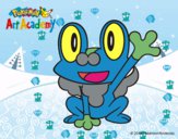 Froakie saludando