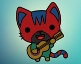 Gato guitarrista