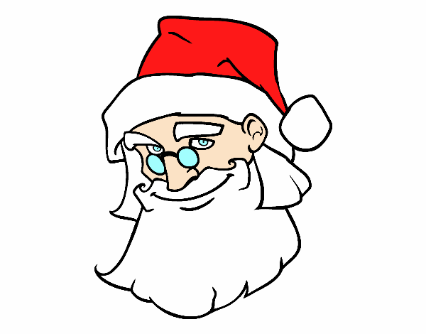 La cara de Papá Noel
