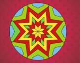 Dibujo Mandala mosaico estrella pintado por adriana_12