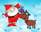 Papá Noel y Rudolf