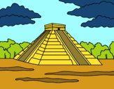 Dibujo Pirámide de Chichén Itzá pintado por adriana_12