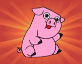 Dibujo Un cerdo  pintado por zoemarcato