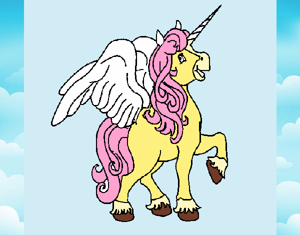 Unicornio con alas