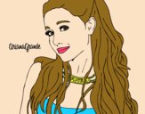 Dibujo Ariana Grande con collar pintado por annafrozen