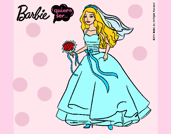 Barbie vestida de novia