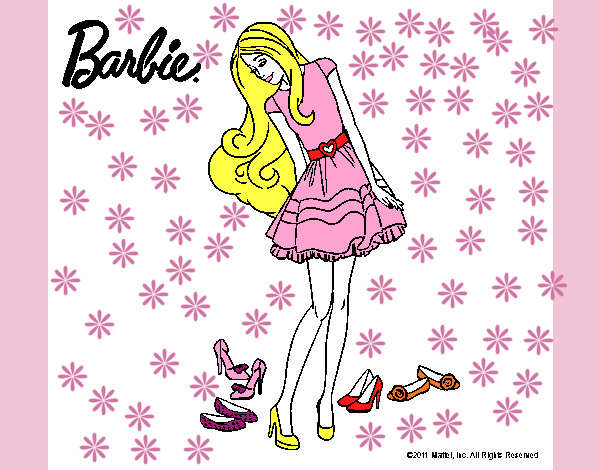 Barbie y su colección de zapatos